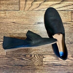 Lucky Brand Black Leather Shoes Slip On 7.5
